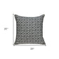 Black And White Vintage Design Throw Pillow