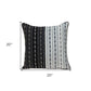 Black And White Abstract Accent Pillow