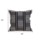 Black And White Abstract Stripes Throw Pillow