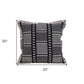 Black And White Abstract Stripes Throw Pillow