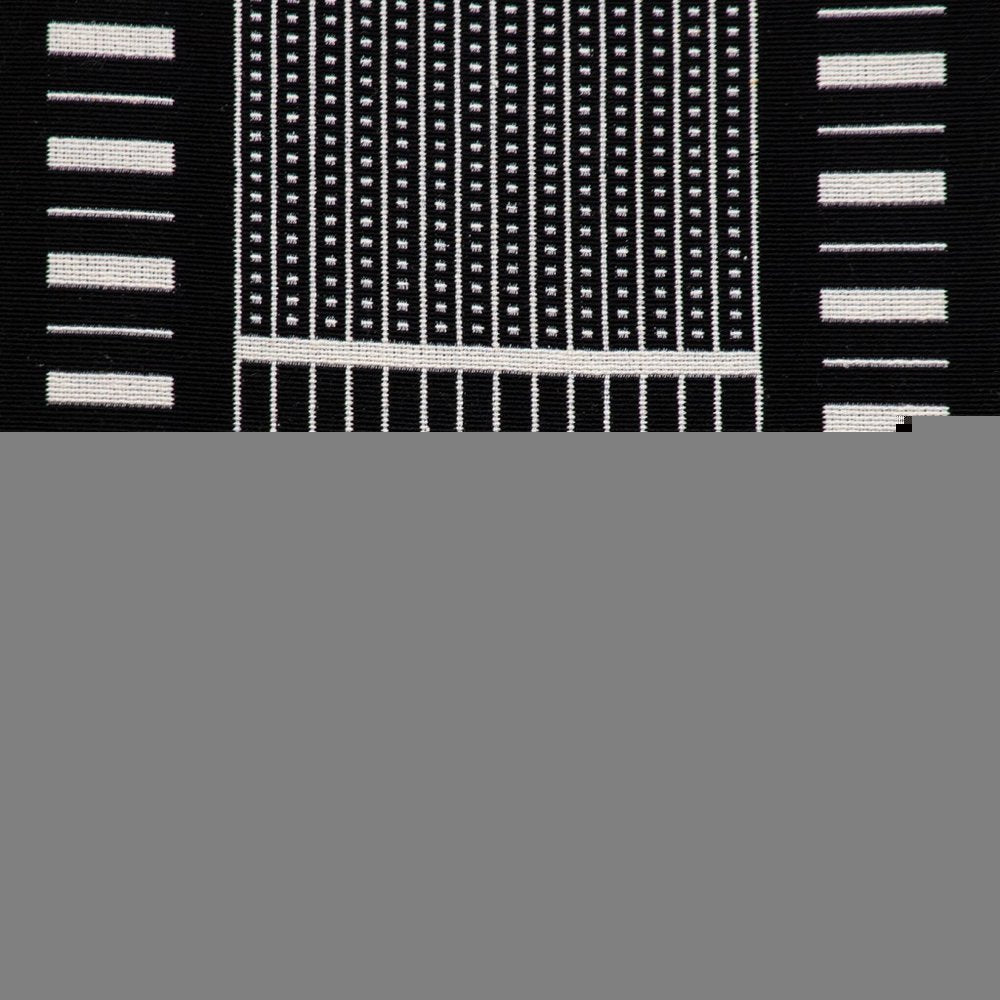 Black And White Abstract Stripes Throw Pillow