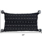Black And Gray X Pom Throw Pillow