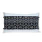 Black And White Patched Throw Pillow