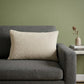 Oatmeal Stripe Weave Lumbar Throw Pillow
