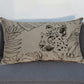 Jaguar Silhoutte Lumbar Throw Pillow