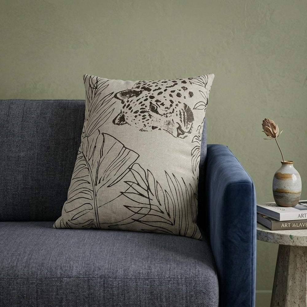 Jaguar Silhoutte Lumbar Throw Pillow