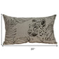 Jaguar Silhoutte Lumbar Throw Pillow