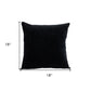 18" Black Velvet Throw Pillow