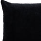 18" Black Velvet Throw Pillow