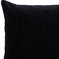 18" Black Velvet Throw Pillow
