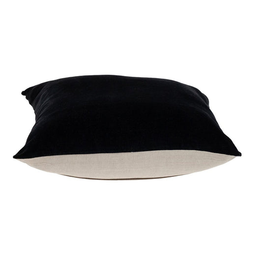 18" Black Velvet Throw Pillow