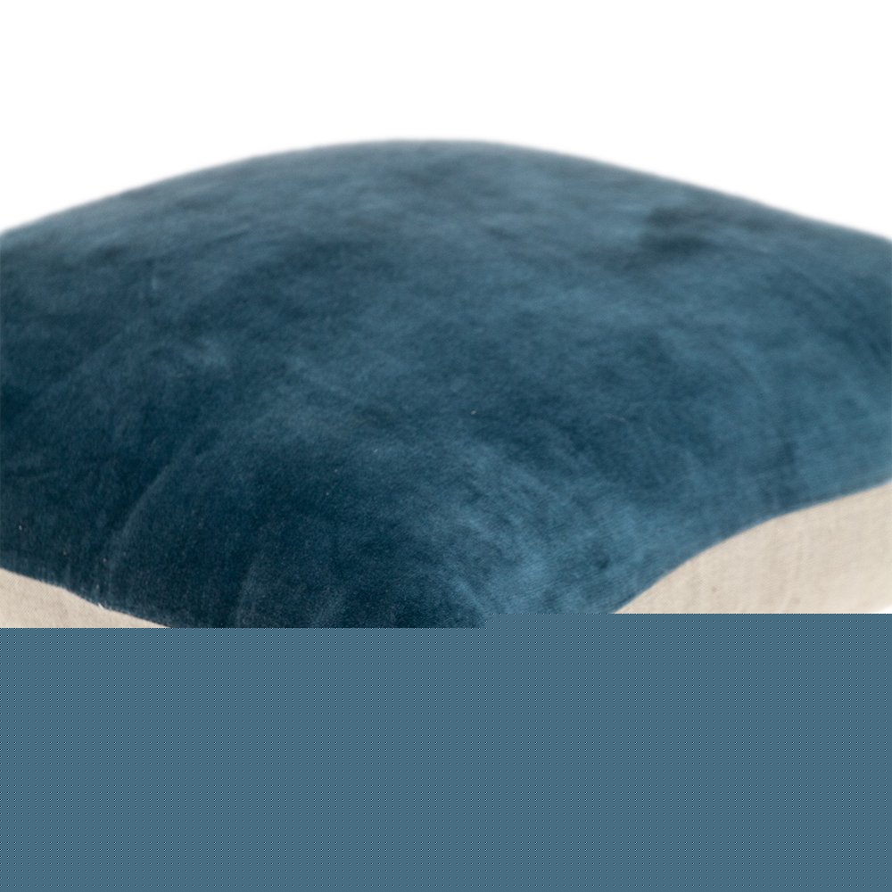 18" Teal Velvet Throw Pillow