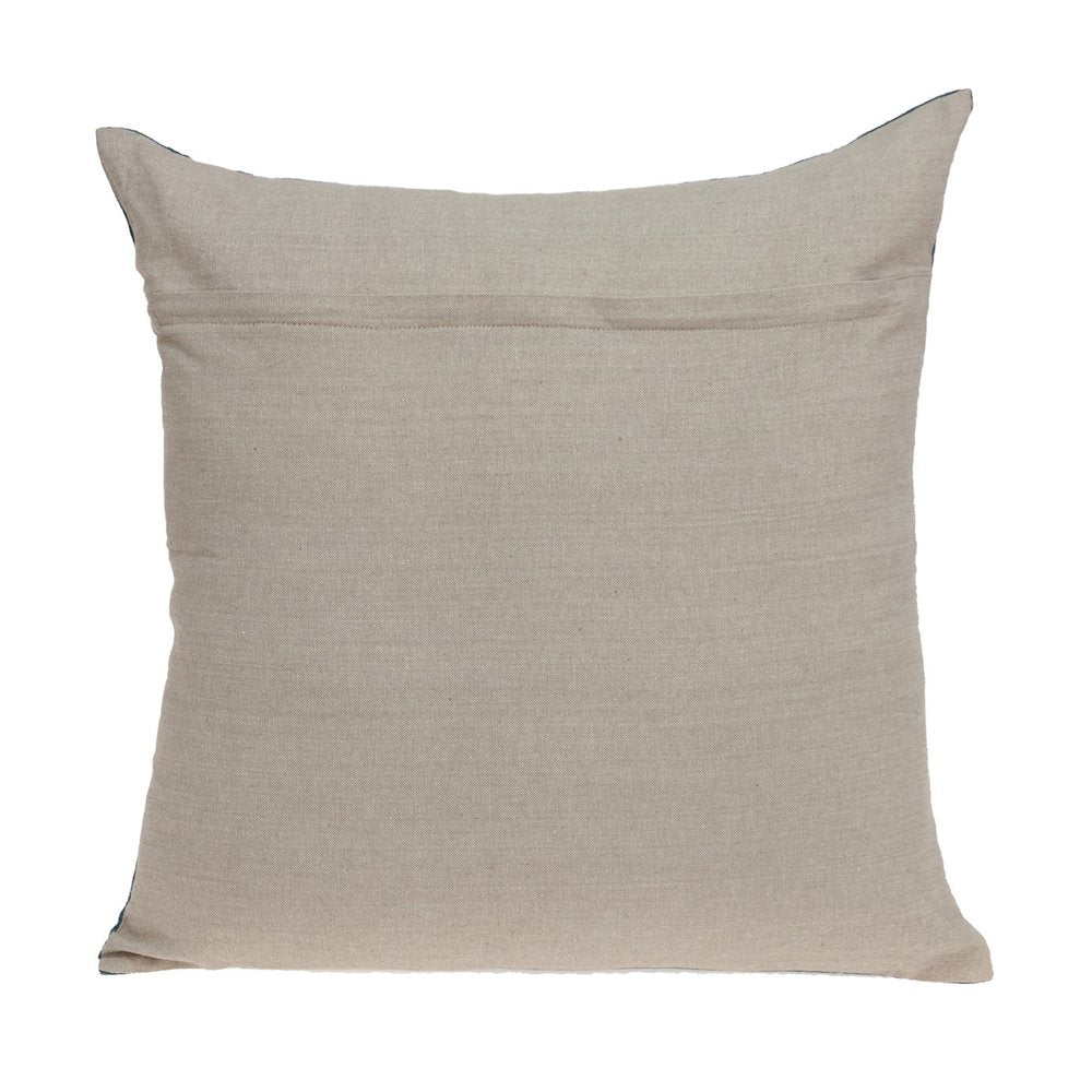 18" Teal Velvet Throw Pillow
