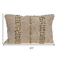 Boho Woven Shaggy Sequin Lumbar Pillow
