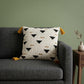 Natural Knitted Throw Pillow