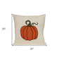 Pumpkin Silhouette Throw Pillow