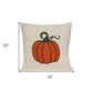 Pumpkin Silhouette Throw Pillow