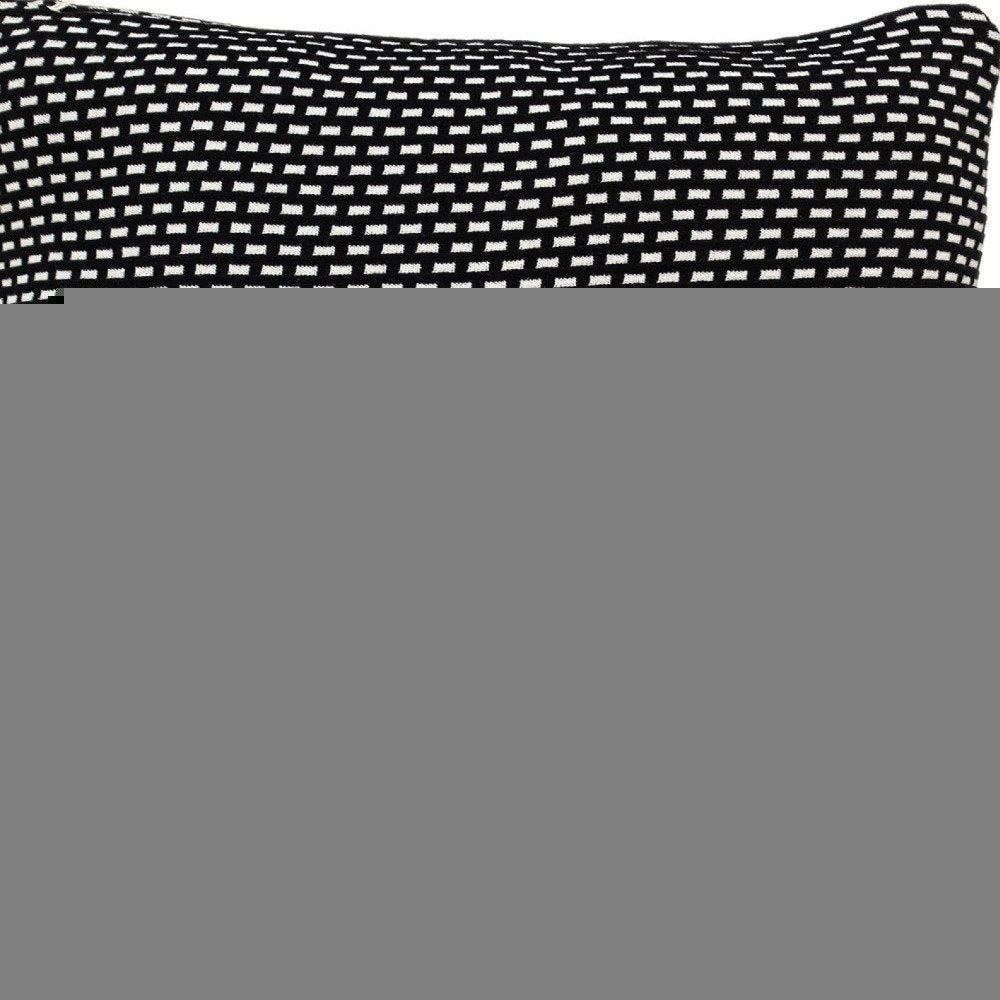 Super Black And White Check Throw Pillow