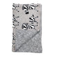 Grey Lots Of Zebras Woven Knitted Baby Blanket