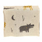Zoo Animals Woven Knitted Baby Blanket