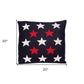 20" Black and White Cotton Throw Pillow