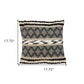Black And Sand Woven Decorative Pillow