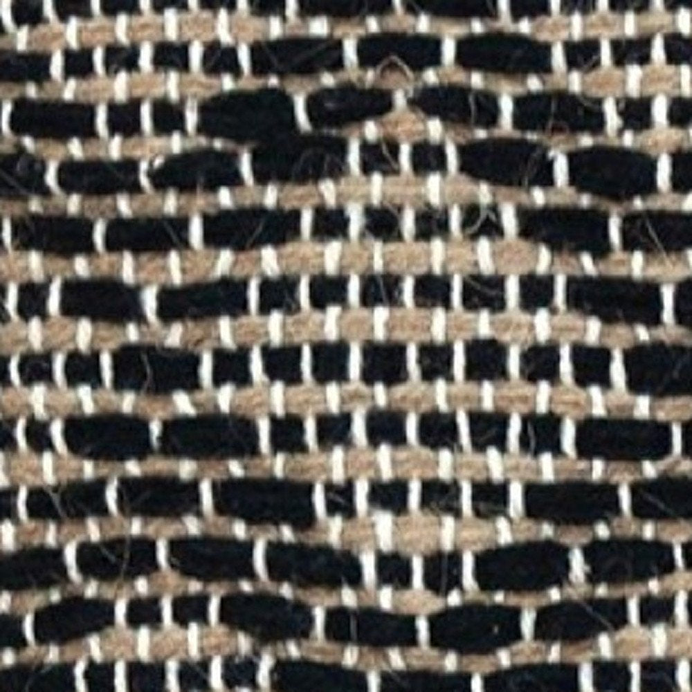 Black And Sand Woven Decorative Pillow