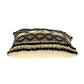 Black And Sand Woven Decorative Pillow