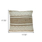 Linen And Brown Jute Throw Pillow