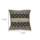 18" Chocolate Cotton Blend Throw Pillow