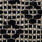 18" Natural Charcoal And Cream Geometric Cotton Blend Throw Pillow