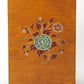 20" Blue and Brown Hand Painted Wood Accent Cabinet With Three Drawers