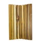 23" Brown Teak Slat Non Slip Bath Mat