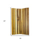 23" Brown Teak Slat Non Slip Bath Mat
