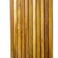 31" Brown Teak Slat Non Slip Bath Mat