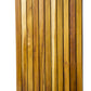 31" Brown Teak Slat Non Slip Bath Mat