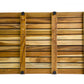 31" Brown Teak Slat Non Slip Bath Mat