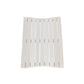 23" White Teak Slat Non Slip Bath Mat