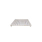 40" White Teak Slat Non Slip Bath Mat