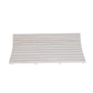 40" White Teak Slat Non Slip Bath Mat