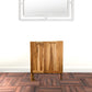 24" Brown Solid Wood Frame Wall Mounted Accent Cabinet