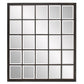 Rectangular Antique Black Finish Mirror With Beveled Edge