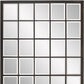 Rectangular Antique Black Finish Mirror With Beveled Edge
