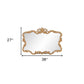 27" Gold Ornate Scroll Framed Accent Mirror