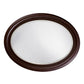 33" Bronze Oval Framed Accent Mirror