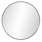 36" Black Round Framed Accent Mirror