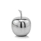 11" Red and Silver Aluminum Decorative Apple