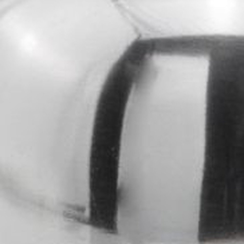 11" Red and Silver Aluminum Decorative Apple