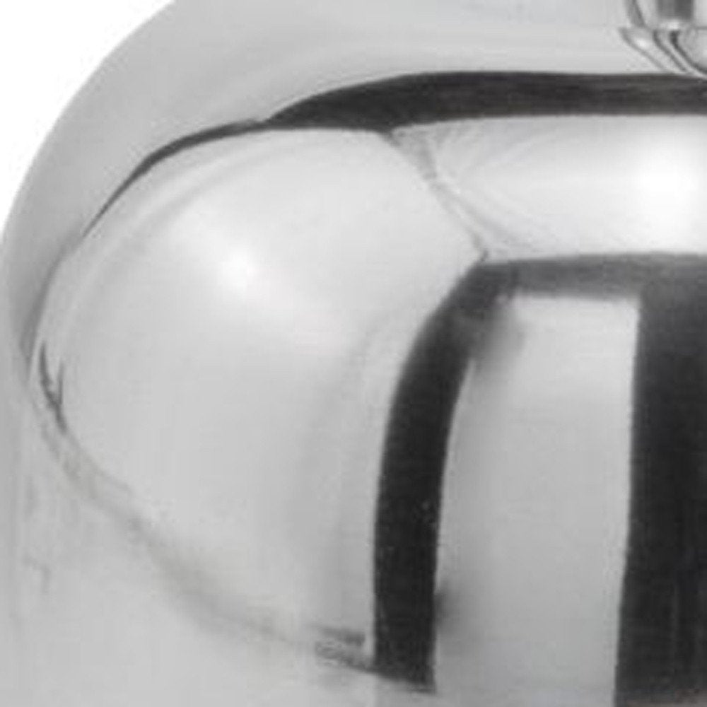 11" Red and Silver Aluminum Decorative Apple