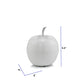 11" Red and Silver Aluminum Decorative Apple